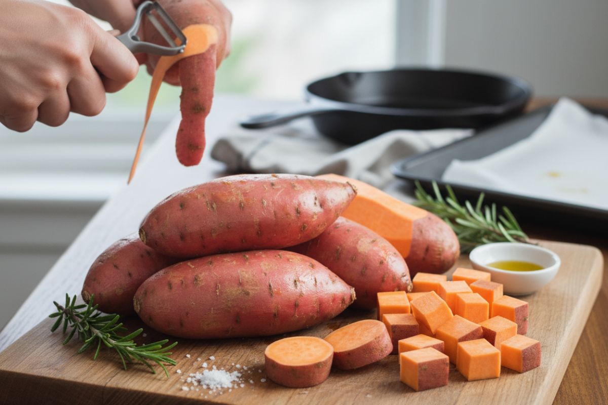 Wie bereitet man Süßkartoffeln zu?