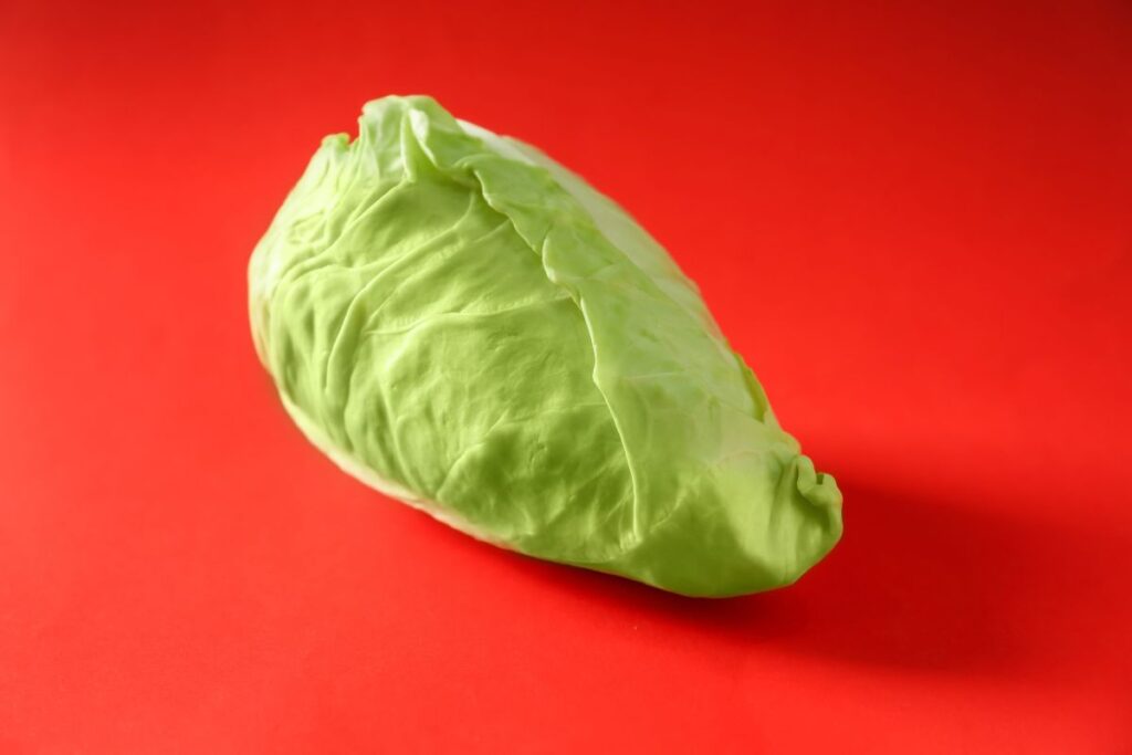 Spitzkohl halbieren Strunk entfernen auf Schneidebrett vorbereiten