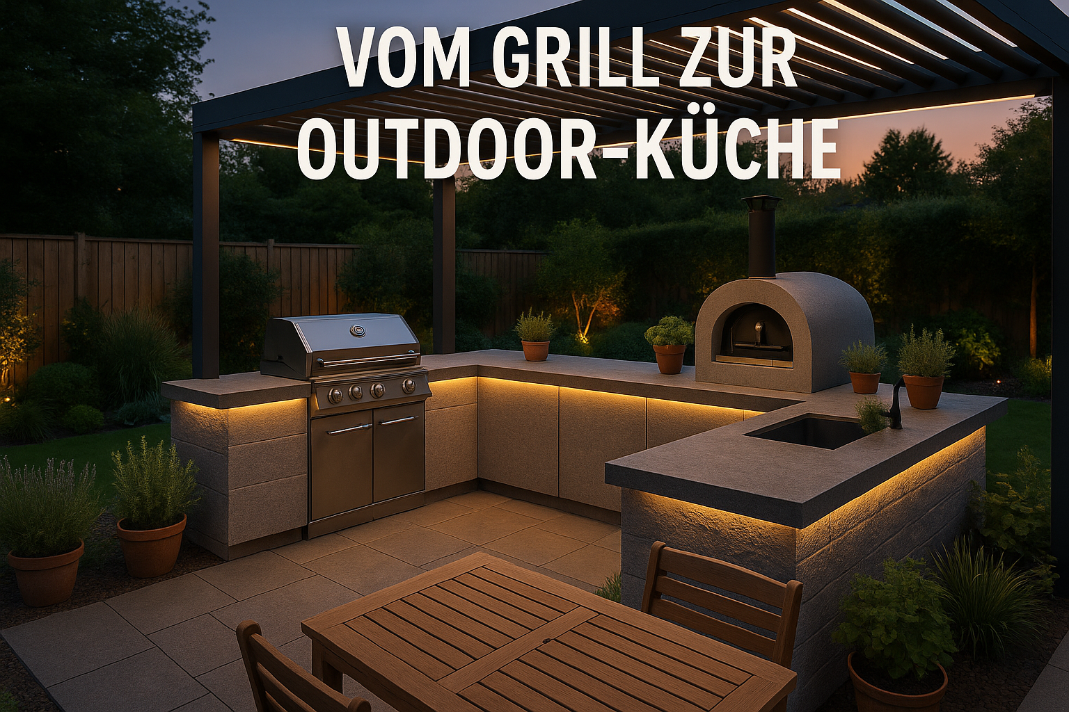 Vom Grill zur Outdoor-Küche: So erweitern Sie Ihren Gartenbereich