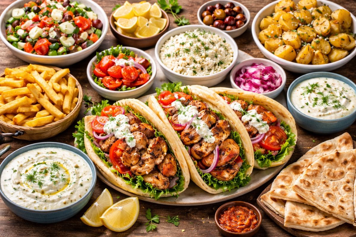 Was passt zu Gyros und Zaziki?